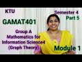 GAMAT401 Group A | Graph Theory | KTU S4 Maths Module 1 | 2024 Scheme | Part 5