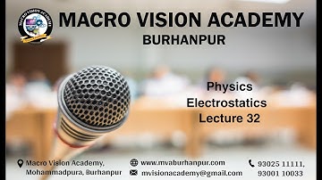 IIT Physics| Electrostatics| Lecture 32 | BS Sir| MVA Burhanpur