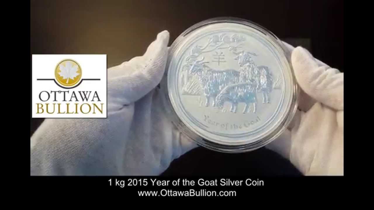 1 kg 2015 Year of the Goat Silver Coin Ottawa Coin Dealers YouTube
