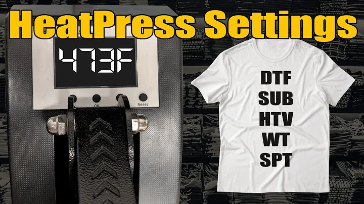 My Heat Press Settings For ALL My Heat Transfers (Time & Temp)