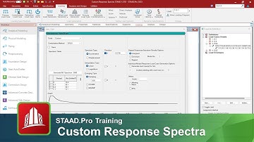 Creating a Custom Response Spectra in STAAD.Pro