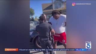 No charges filed against man punched by Los Angeles police officer: attorney
