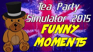 Tea Party Simulator 2015 Funny Moments - Bad Pirate Teddy , Glitch Chaos, Simulator Funny, PC Game