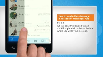 How to send Voice Messages on Facebook® Messenger App