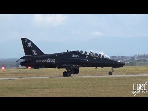 RAF BAE Hawk T1 Take Offs at RAF Valley