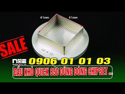 Video Đầu khò máy đóng chipset dùng cho máy khò quick 850a - youtube