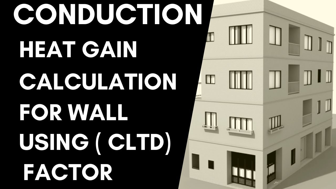 calculating conduction heat gain through wall due to sun shining using