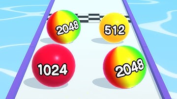Ball Run 2048 - All Levels Gameplay Android, iOS ( Levels 1300 )