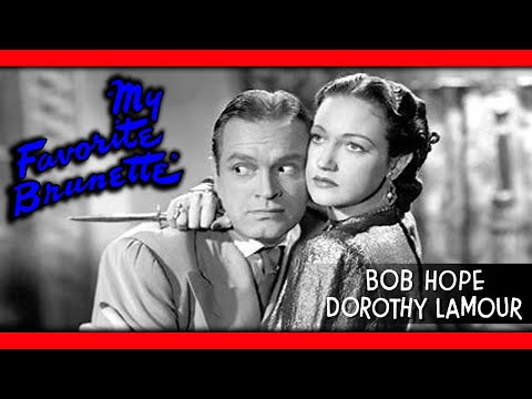 My Favorite Brunette Bob Hope & Dorothy Lamour #classichollywoodmovie #comedyfilms still