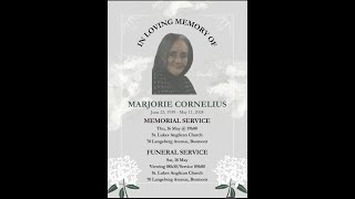 Funeral Service of Marjorie Cornelius