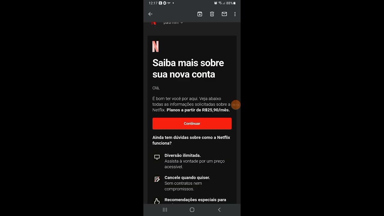 PASSO A PASSO DE COMO CRIAR UMA CONTA NO NETFLIX