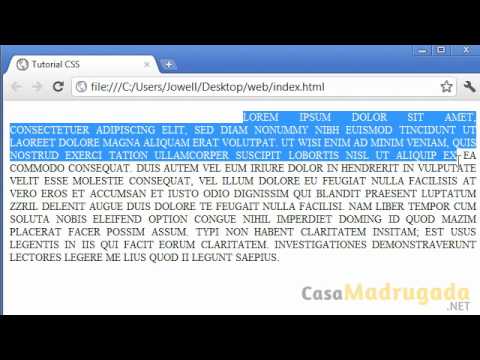 Tutorial XHTML y CSS - 23 - Text-decoration text-transform