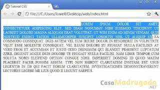 Tutorial XHTML y CSS - 23 - Text-decoration text-transform
