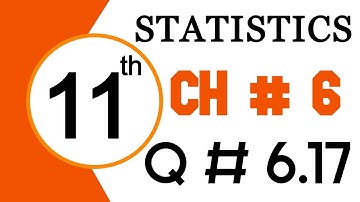 1st Year Statistics Chapter 6 Question 6.17 - 11th Class Statistics Chapter 6 Probability