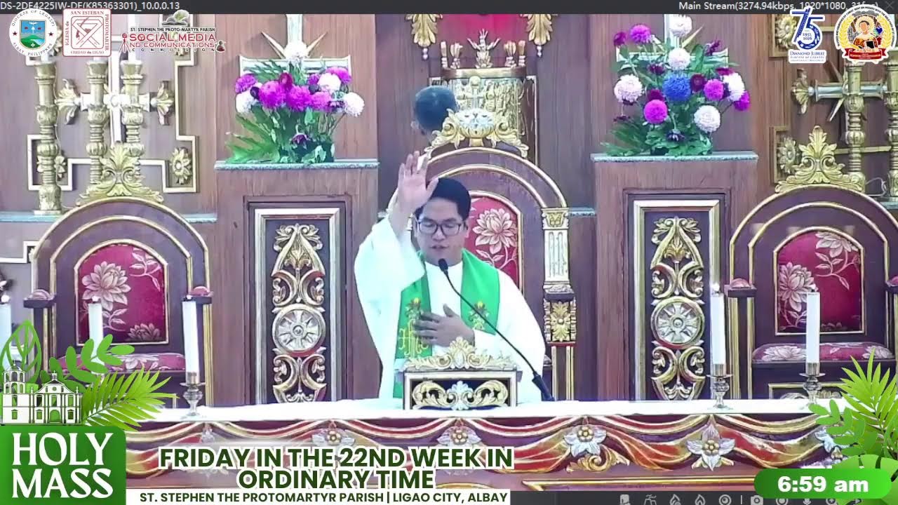 Holy MassFriday in the 22nd Week of Ordinary TimeSeptember 4, 2026 | 6:30 am
