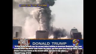 Donald Trump wrongly claims his building is tallest in Manhattan after fall of twin towers Donald Trump wrongly claims his building is tallest in Manhattan after fall of twin towers