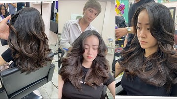 Bài cắt tóc long layer , chiếc lá bầu sole , cách cắt cơ bản | hùng đông tinh