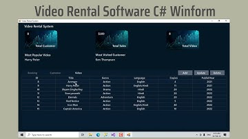 C# Winform - Video Rental Software