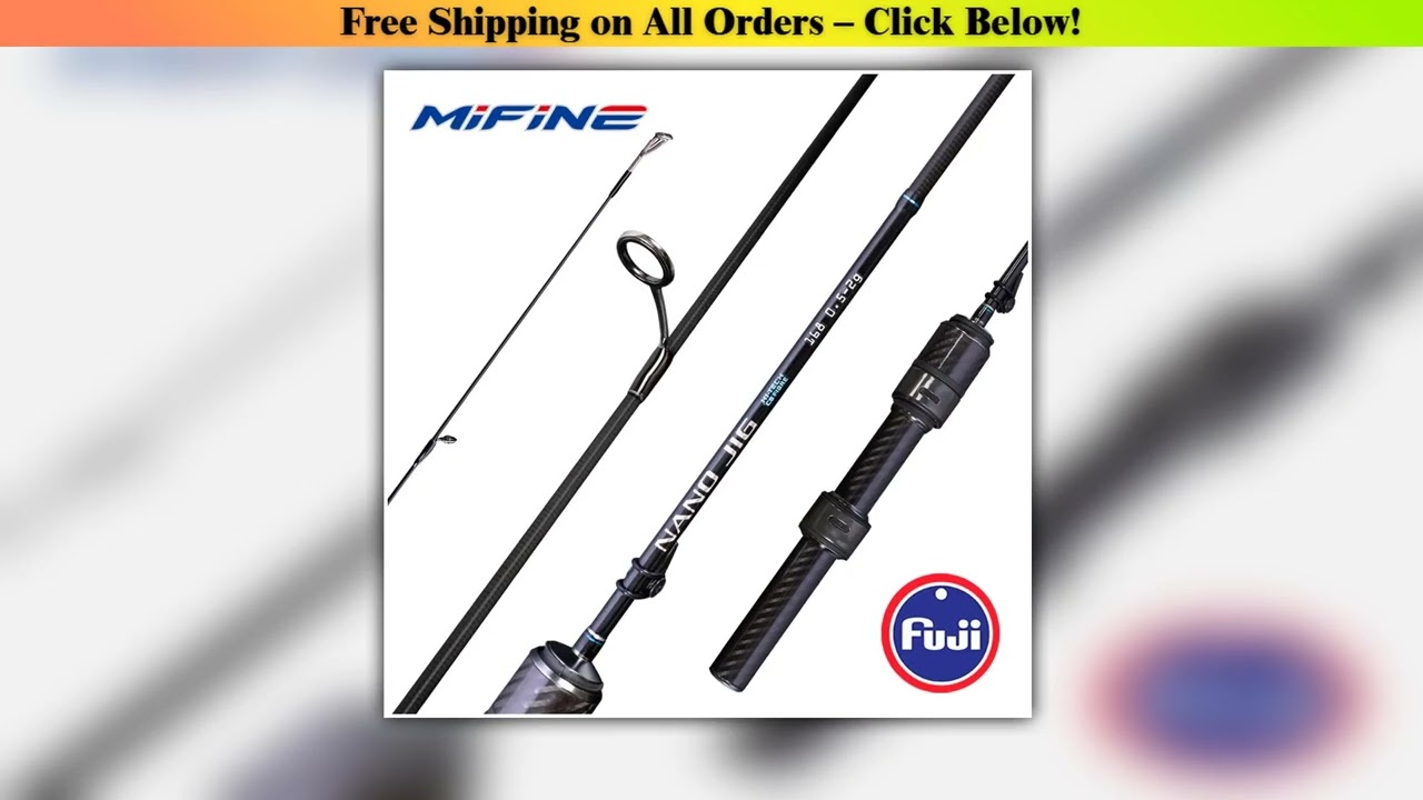 MIFINE Nano Jig Spinning Rod Ultra-lightweight Fishing Rod 1.68m/1.83m 0.5-2g Fast Action for Bass