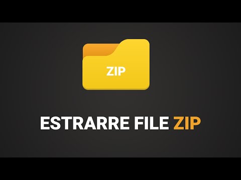Video: Cosa significa decomprimere il file ZIP?