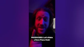 PRODUCERS! HOW TO MAKE A CLASSIC RAVE PIANO STAB EXPOSED!
