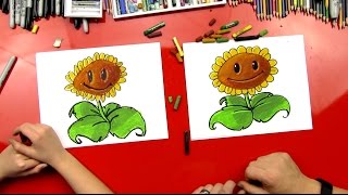 How To Draw A Sunflower (Plants vs. Zombies) screenshot 1