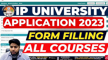 How to fill IP University application form 2023🔥 IPU CET All Courses Step By Step Process🔥
