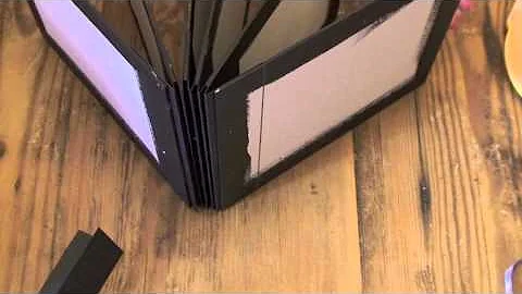 How to bind chipboard pages into a mini album