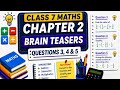 DAV Class 7 Maths |Chapter 2 |Brain Teasers |Questions 3,4,5 |Operations on Rational Numbers #videos