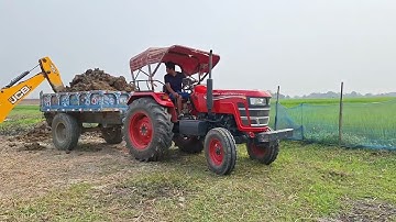 Jcb 3dx eco working with Mahindra Arjun 555 !! Mahindra sp plus 575 !! Mahindra yuvo tech plus 575