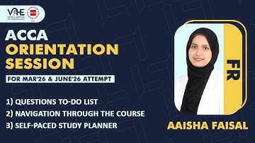 ACCA FR Eng | Course Details | Study Planner | To Do List | Mar