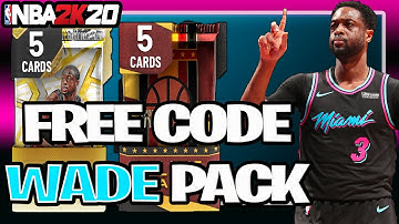 NBA 2K20 MyTeam Locker Code Dwyane Wade Pack Opening