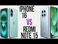 iPhone 16 vs Redmi Note 15 (Comparativo &amp; Preços)