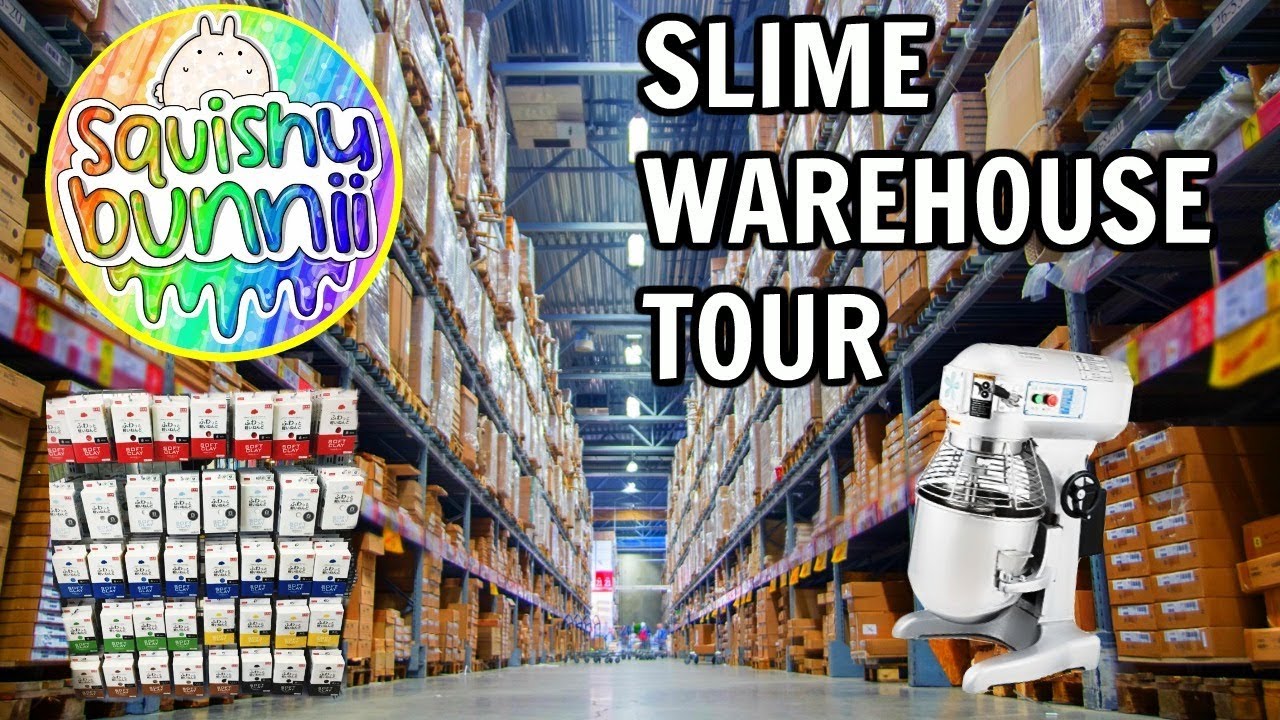 Slime Warehouse/Room Tour! Squishybunnii Slime Tour YouTube