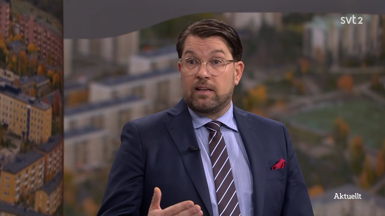 Jimmie Åkesson debatterar Magdalena Andersson i SVT Aktuellt