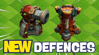 TOWNHALL 16 NEW DEFENCES! Ricochet Cannon & Multi Archer Tower! Clash of Clans