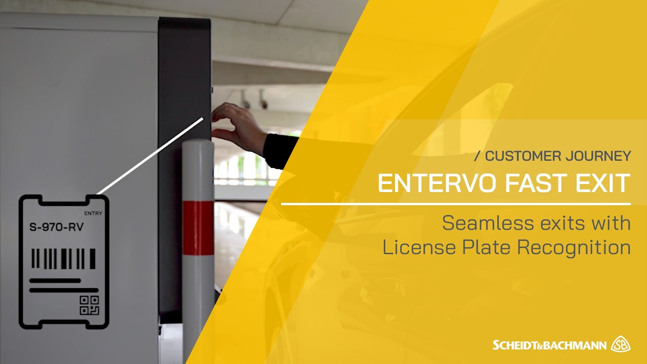 Seamless exits with License Plate Recognition | entervo fast exit - YouTube
