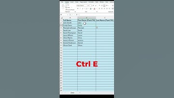 Stop Typing! Let Excel Do It for You | Flash Fill Magic 💡#shots #youtubeshorts #excel
