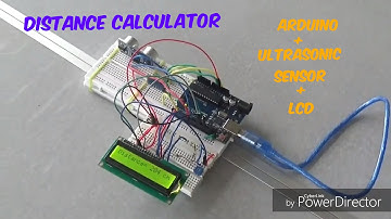 Distance calculator using arduino and ultransonic sensor | lcd+arduino+ultarsonic sensor+code.