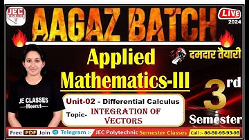 #64 Applied Mathematics-III UPBTE 3rd Semester आगाज बैच || JE CLASSES Meerut || Upbte 3rd Semester