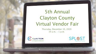 Clayton County: 5th Annual Virtual Vendor Fair PSA