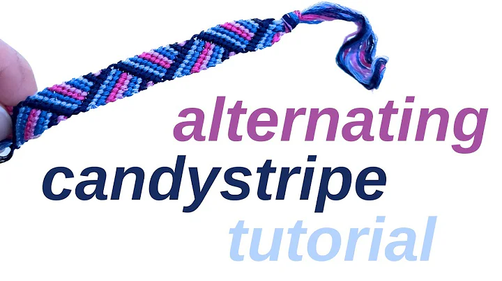 alternating candystripe tutorial (beginner) || friendship bracelets