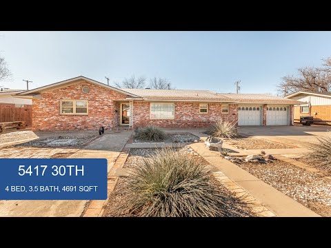 5417 30th St, Lubbock, TX home video tour