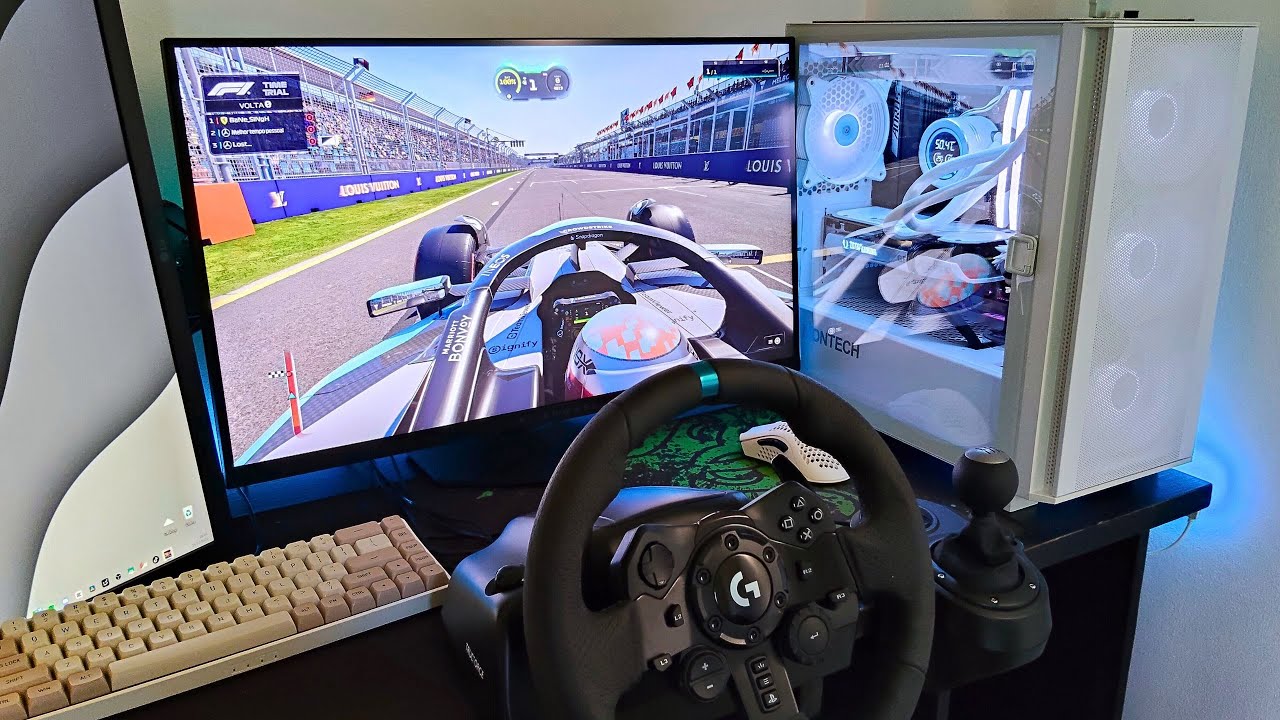 Testei o F1 25 Pela Primeira Vez com Volante – Logitech G923 É Insano!