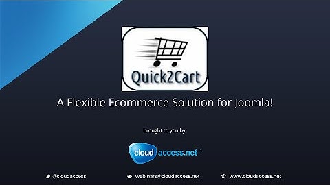 Quick2Cart Webinar