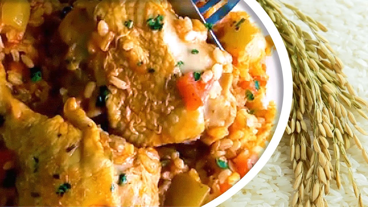 Mâncare de Orez și Pui (Pilaf de Orez cu Pui și Legume) ReteteDeCasaUnice YouTube
