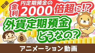 【絶対アカン3つの理由】超円安で金利3～5％前後のドル預金に人気殺到中！でも？【お金の勉強初級編】：（アニメ動画）第350回