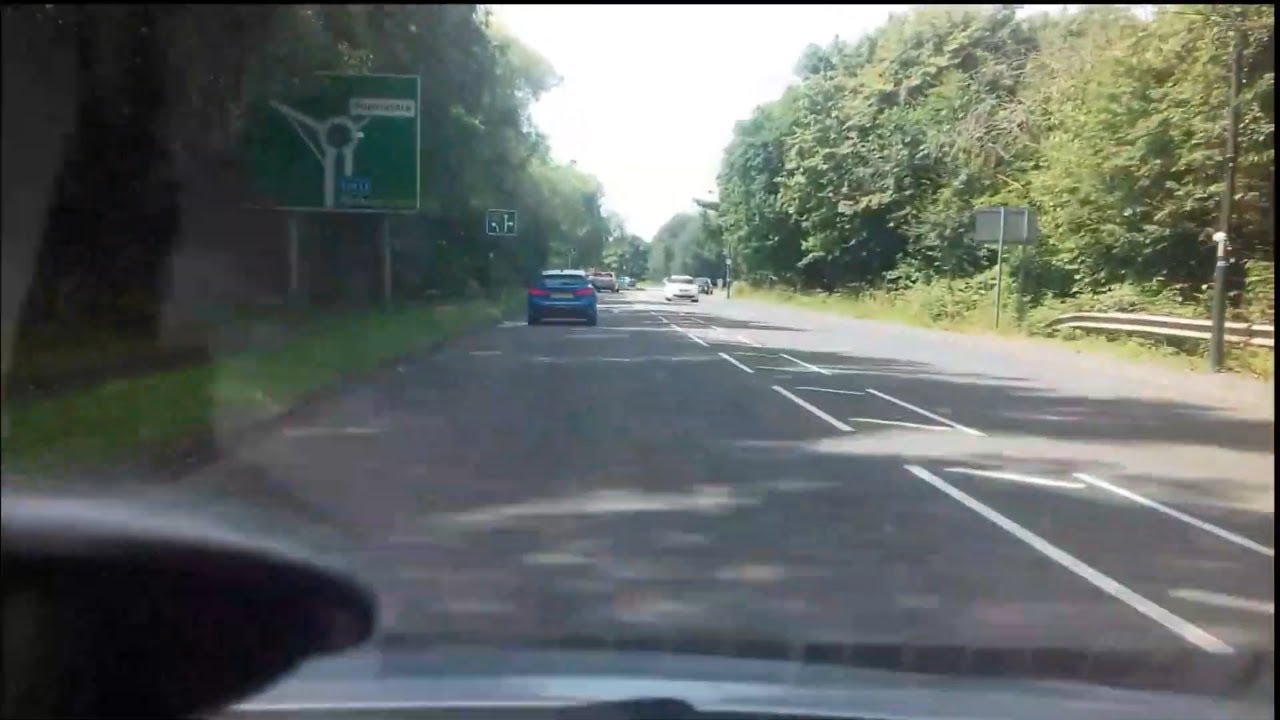 A Drive From Bolsover Village to Chesterfield, Derbyshire UK