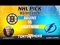 Bruins vs. Lightning NHL Betting Odds &amp; Picks, 2/1/26 | Night Moves Show