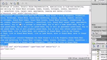 How to Create Meta Data (Description, Keywords, etc.) Using Dreamweaver CS5